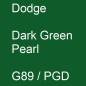 Preview: Dodge, Dark Green Pearl, G89 / PGD.